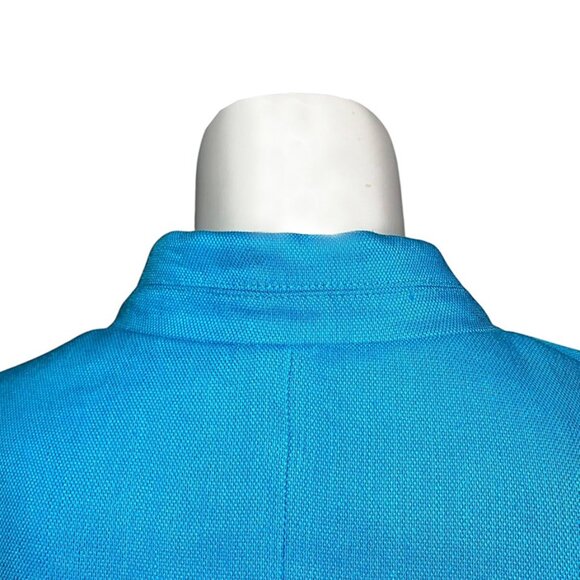 VERONICA BEARD Miles Turquoise Linen Blend Dickey Blazer - Picture 6 of 10